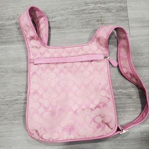 Coach bag Pink monogram logo